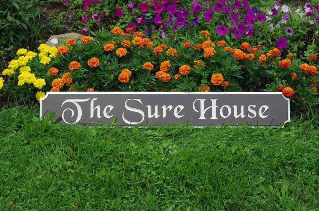 Classic Custom Carved Quarterboard sign - add your name (Q27) - The Carving Company