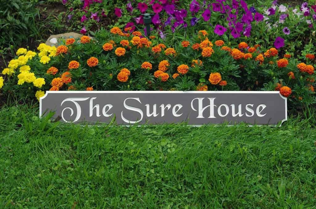 Classic Custom Carved Quarterboard sign - add your name (Q29) - The Carving Company