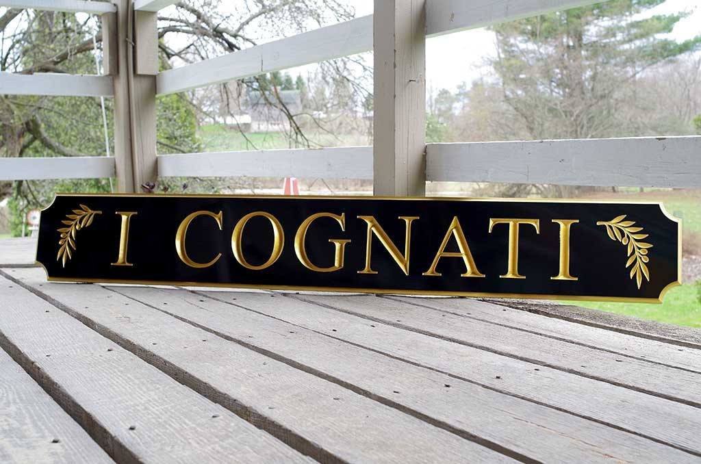 Custom Engraved Quarterboard sign with Starfish image - Add your name (Q34) - The Carving Company