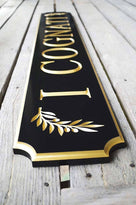 Custom Carved Cape Cod Quarterboard sign with image - Add your name (Q18) - The Carving Company