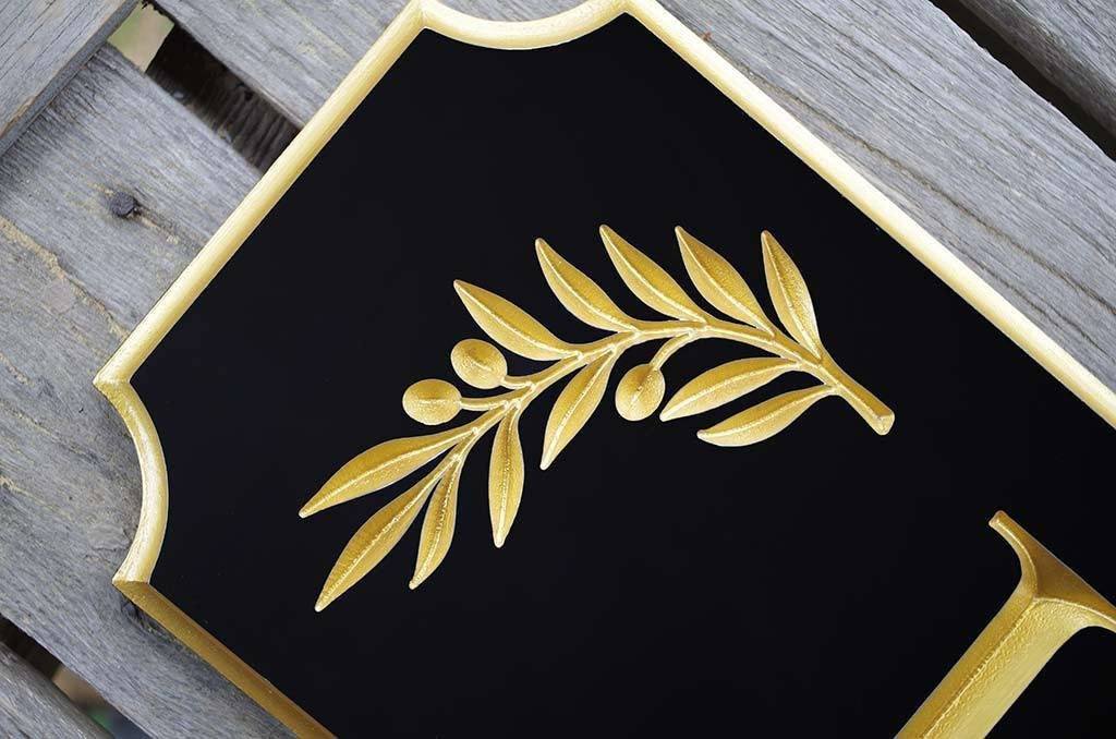 Custom Engraved Quarterboard sign with Starfish image - Add your name (Q34) - The Carving Company