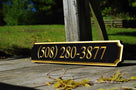 Custom Carved Quarterboard for Store front Business sign - with phone number (Q36) - The Carving Company