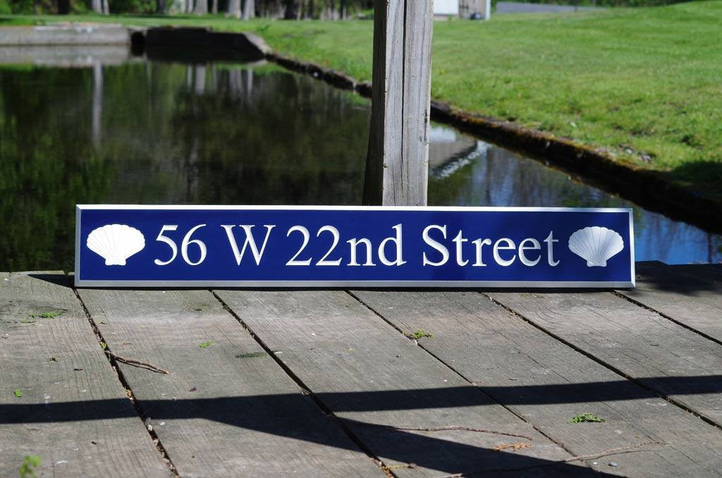 Custom Carved Quarterboard sign - Add your address, name, or place, and image (Q23) - The Carving Company