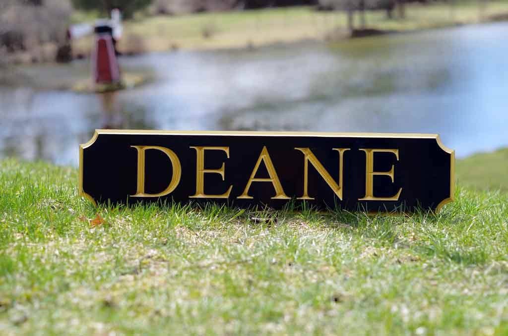 Custom Carved Quarterboard sign - Add your name, color  (Q16) - The Carving Company