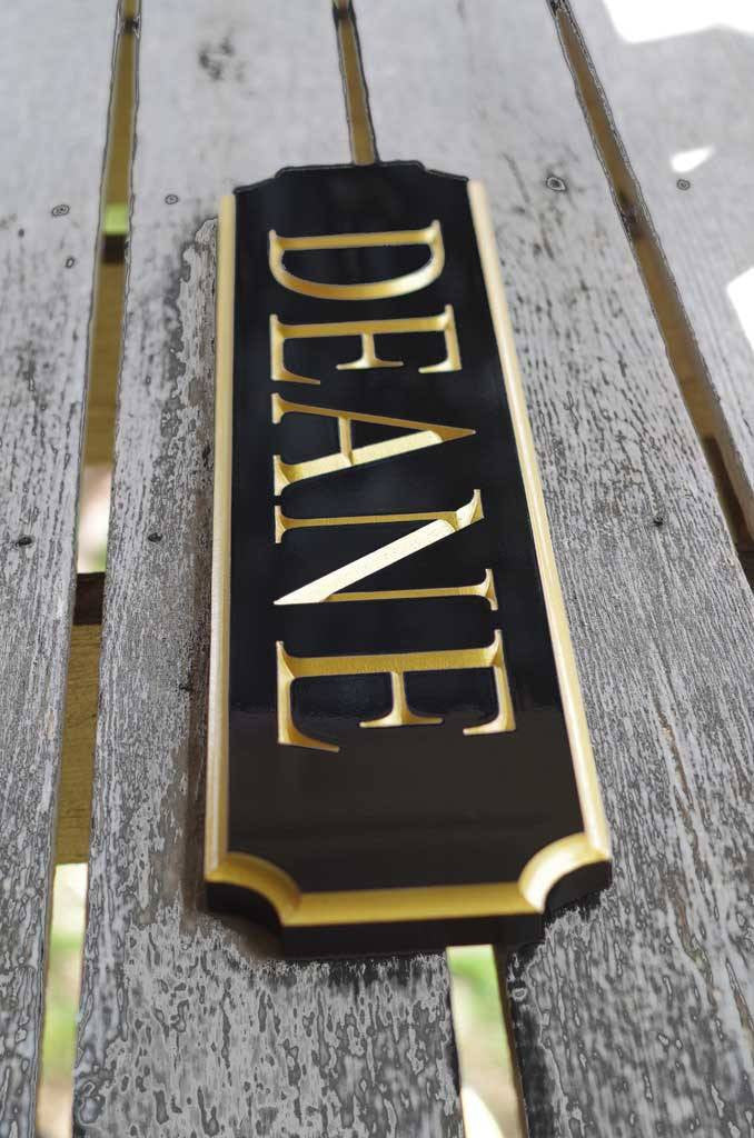 Custom Carved Quarterboard sign - Add your name, color  (Q16) - The Carving Company