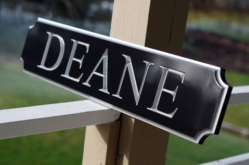 Custom Carved Quarterboard sign - Add your name, color  (Q16) - The Carving Company