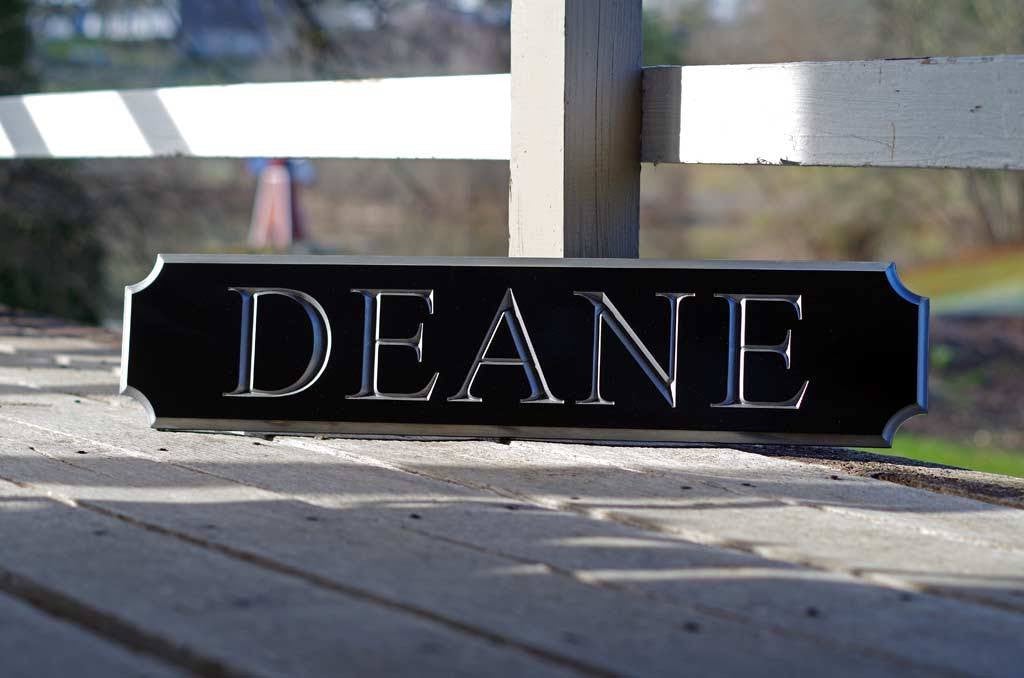 Custom Carved Quarterboard sign - Add your name, color  (Q16) - The Carving Company