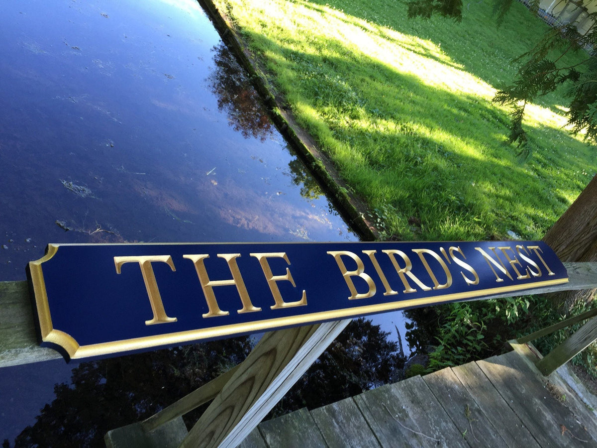 Custom Carved Quarterboard sign - Add your name, color  (Q37) - The Carving Company