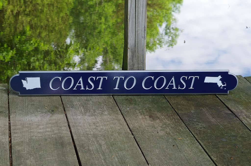 Custom Carved Quarterboard sign - Add your wording and State (Q21) - The Carving Company