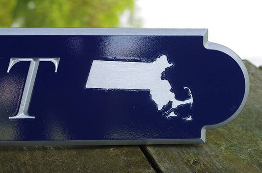Custom Carved Quarterboard sign - Add your wording and State (Q21) - The Carving Company