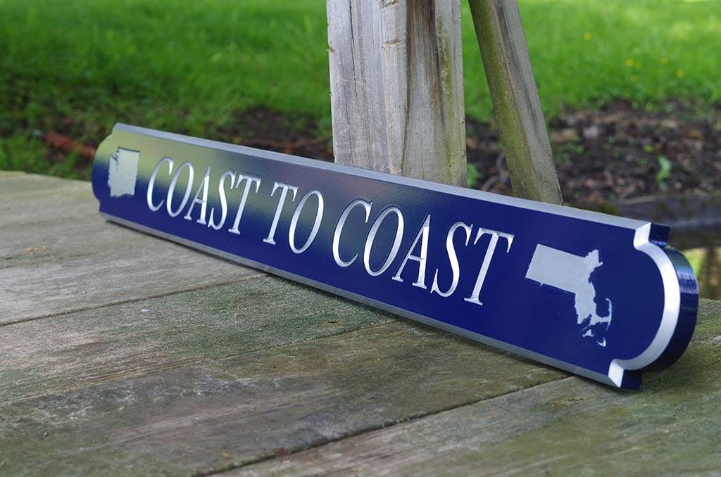 Custom Carved Quarterboard sign - Add your wording and State (Q21) - The Carving Company