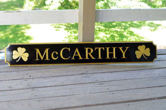Custom Carved Quarterboard sign - Personalize with address, name, or place, and image (Q24) - The Carving Company