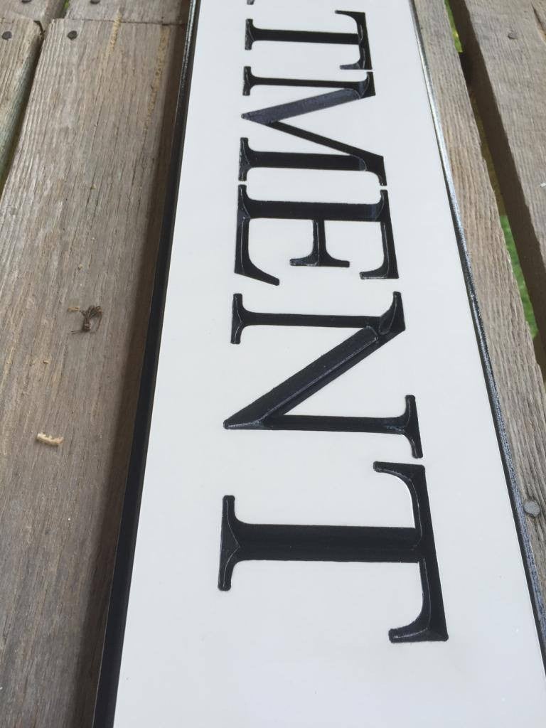 Custom Carved Quarterboard sign - Personalized Cape Cod style (Q31) - The Carving Company