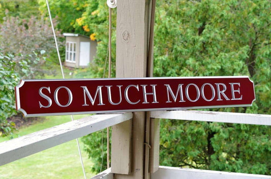 Custom Carved Quarterboard sign - Personalized (Q13) - The Carving Company