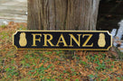 Custom Carved Quarterboard sign with Pineapple image - Add your name (Q35) - The Carving Company