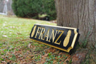 Custom Carved Quarterboard sign with Pineapple image - Add your name (Q35) - The Carving Company