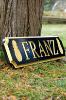 Franz quarterboard with pineapples - side view