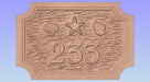 Reserved for Elisa House Number Sign The Carving Company 