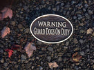 Easy to read Warning guard dogs on duty sign